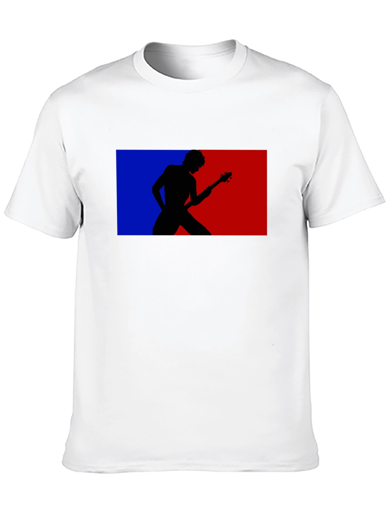 Retro Guitarist Tee - Black Graphic T-Shirt