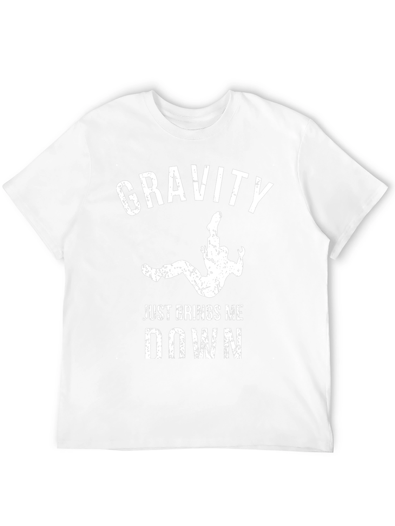 Gravity Brings Me Down Tee - Black Cotton