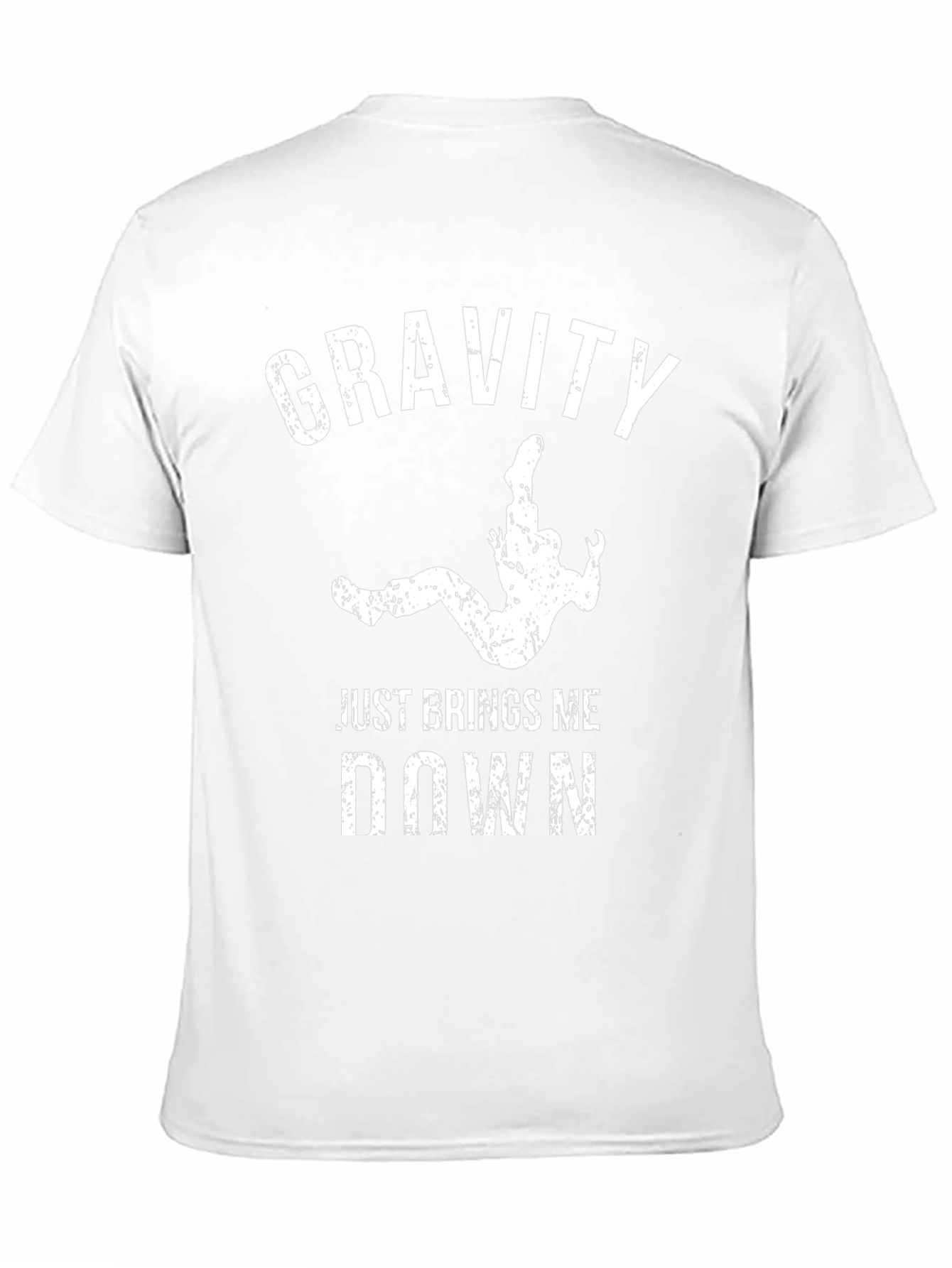 Gravity Brings Me Down Tee - Black Cotton