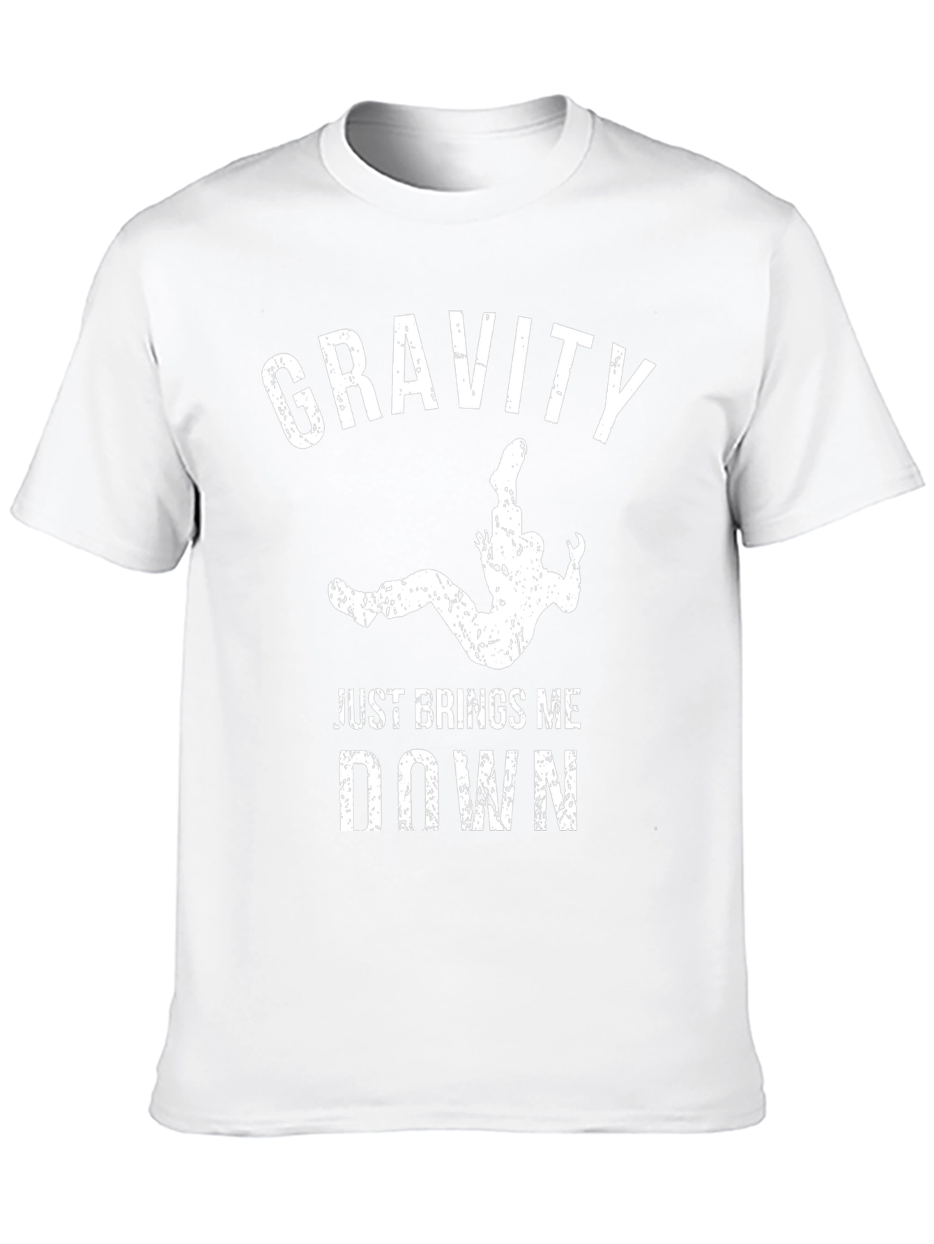 Gravity Brings Me Down Tee - Black Cotton