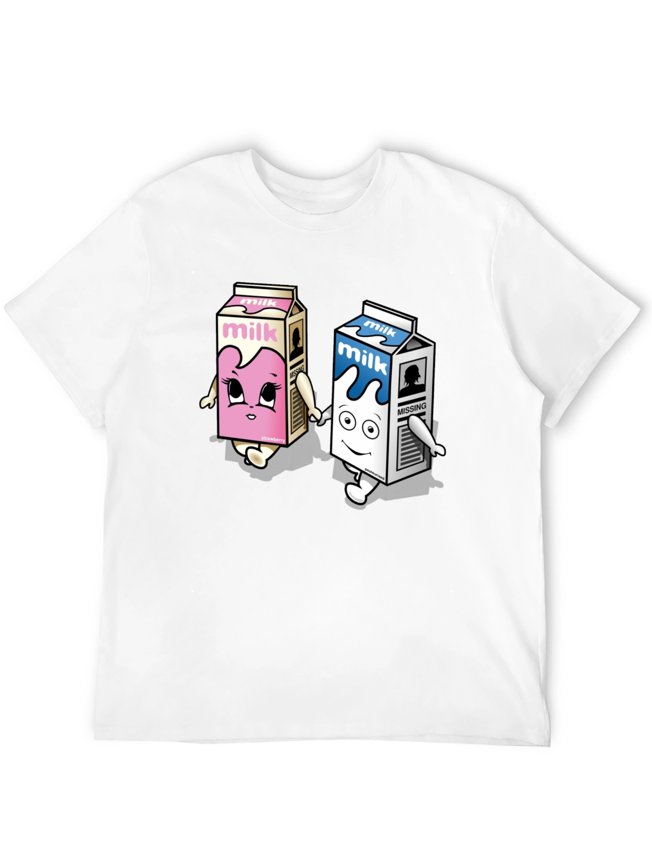 Cartoon Milk Carton Graphic Tee