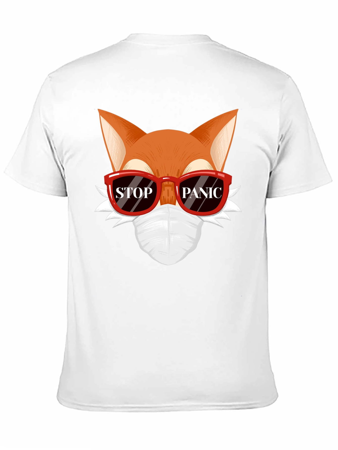 Stop Panic Fox Graphic Tee