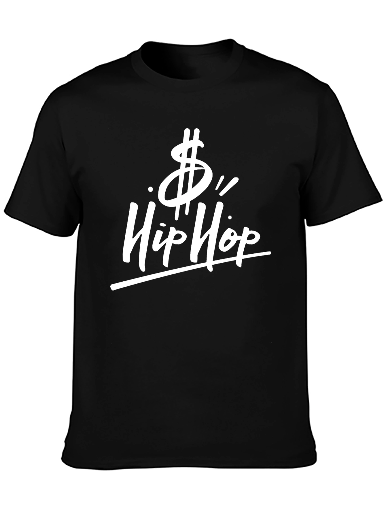 Hip Hop Dollar Sign Black T-Shirt