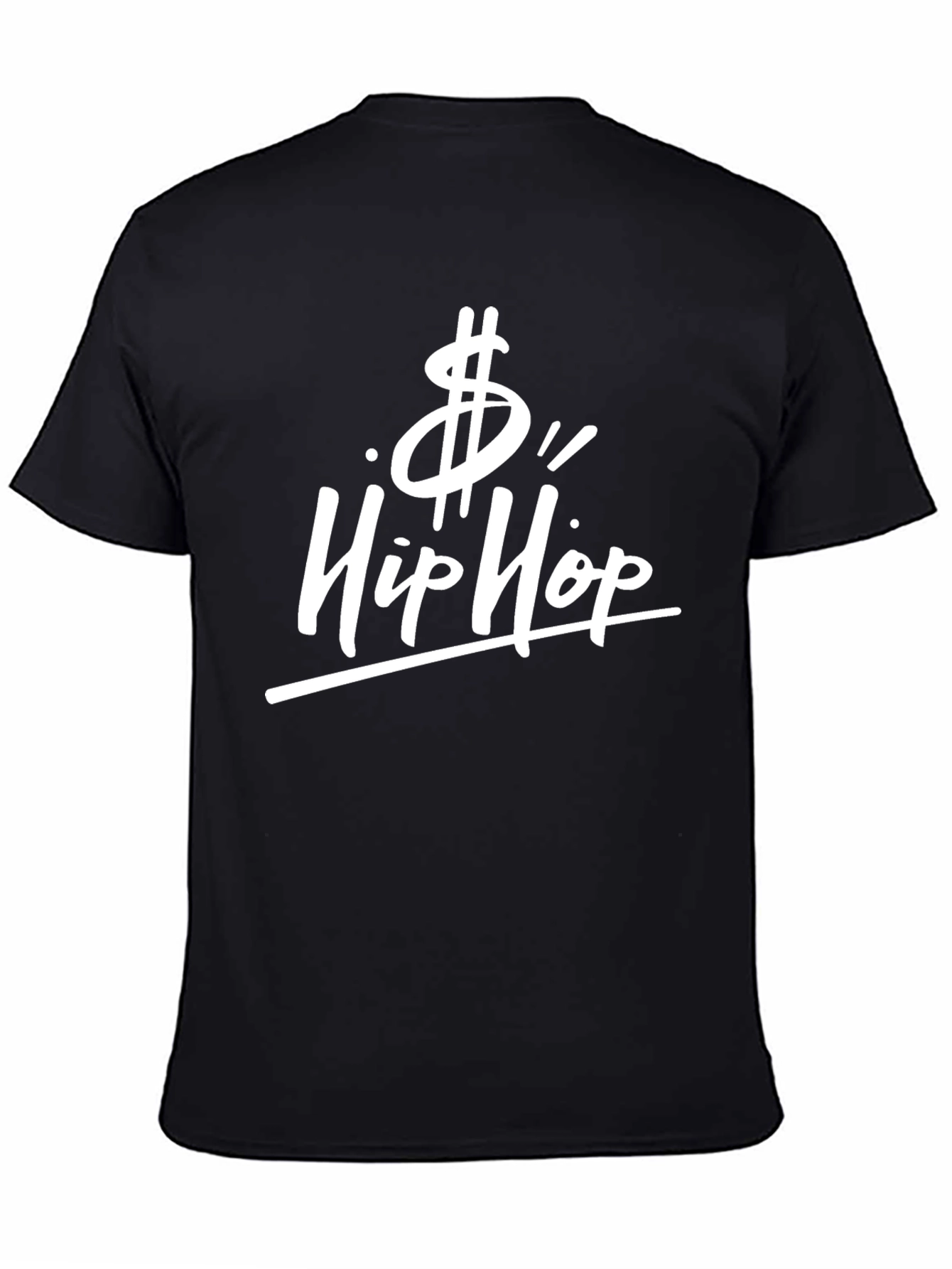 Hip Hop Dollar Sign Black T-Shirt