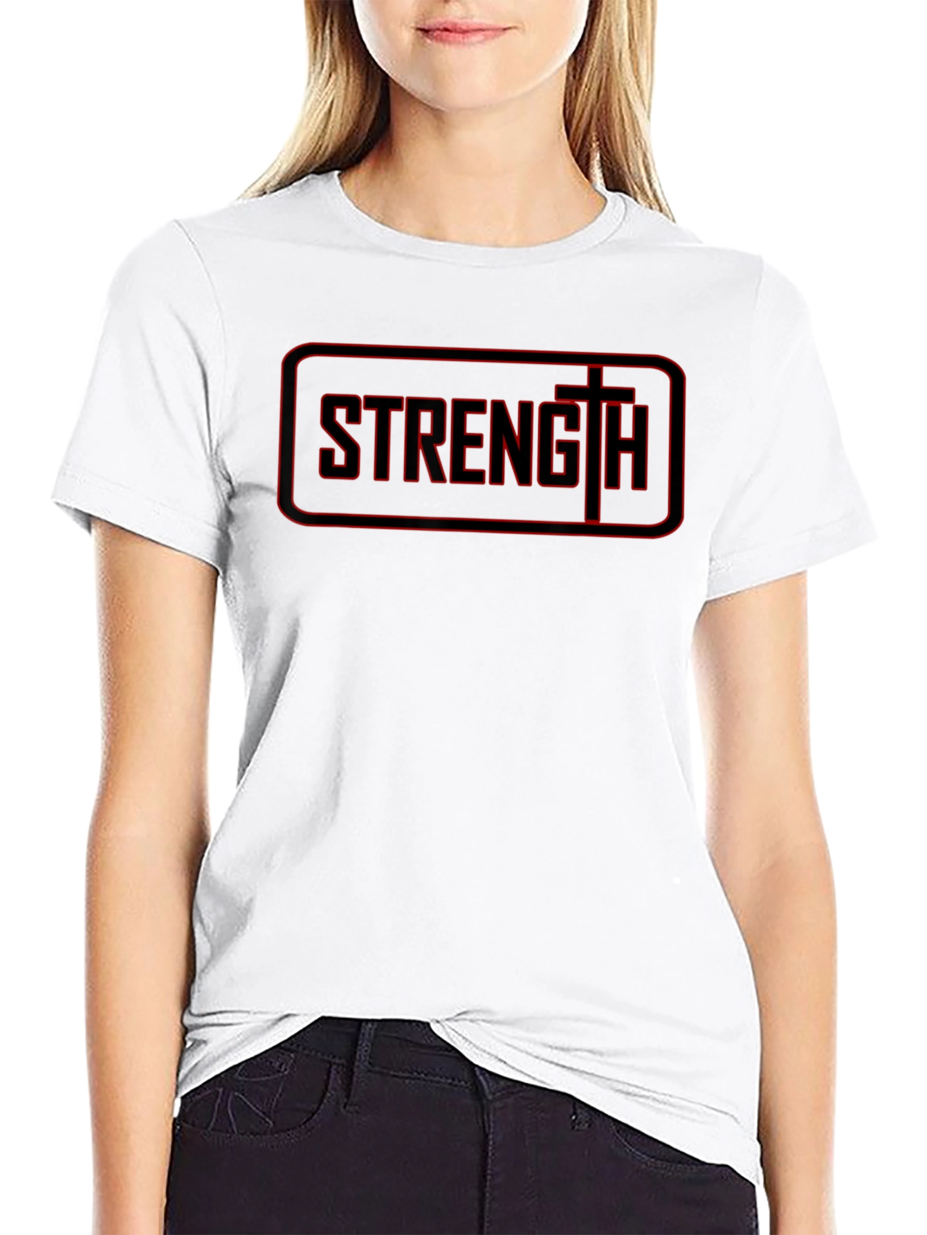 Strength Graphic T-Shirt: Bold Christian Design