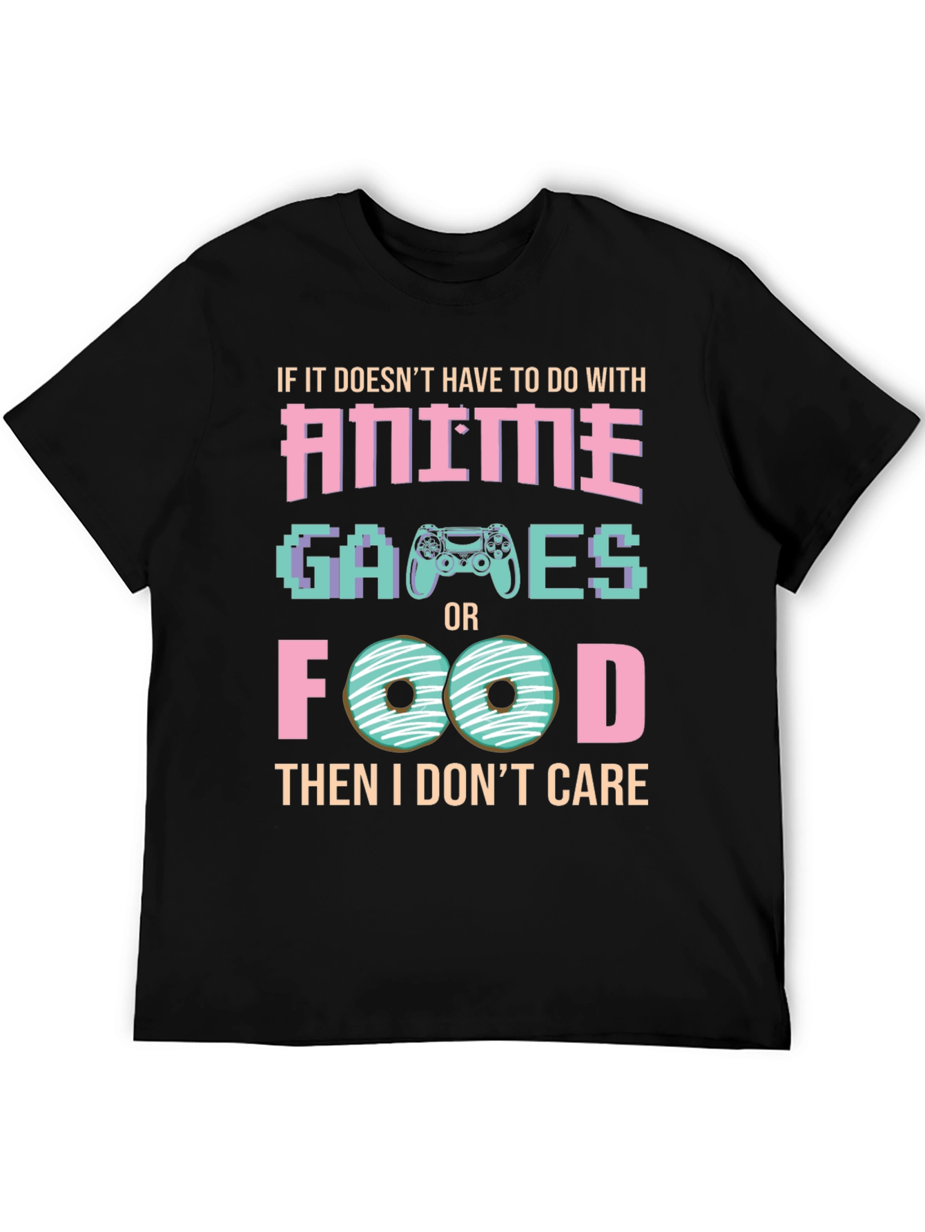 Anime Games and Food T-Shirt - Gamer Tee