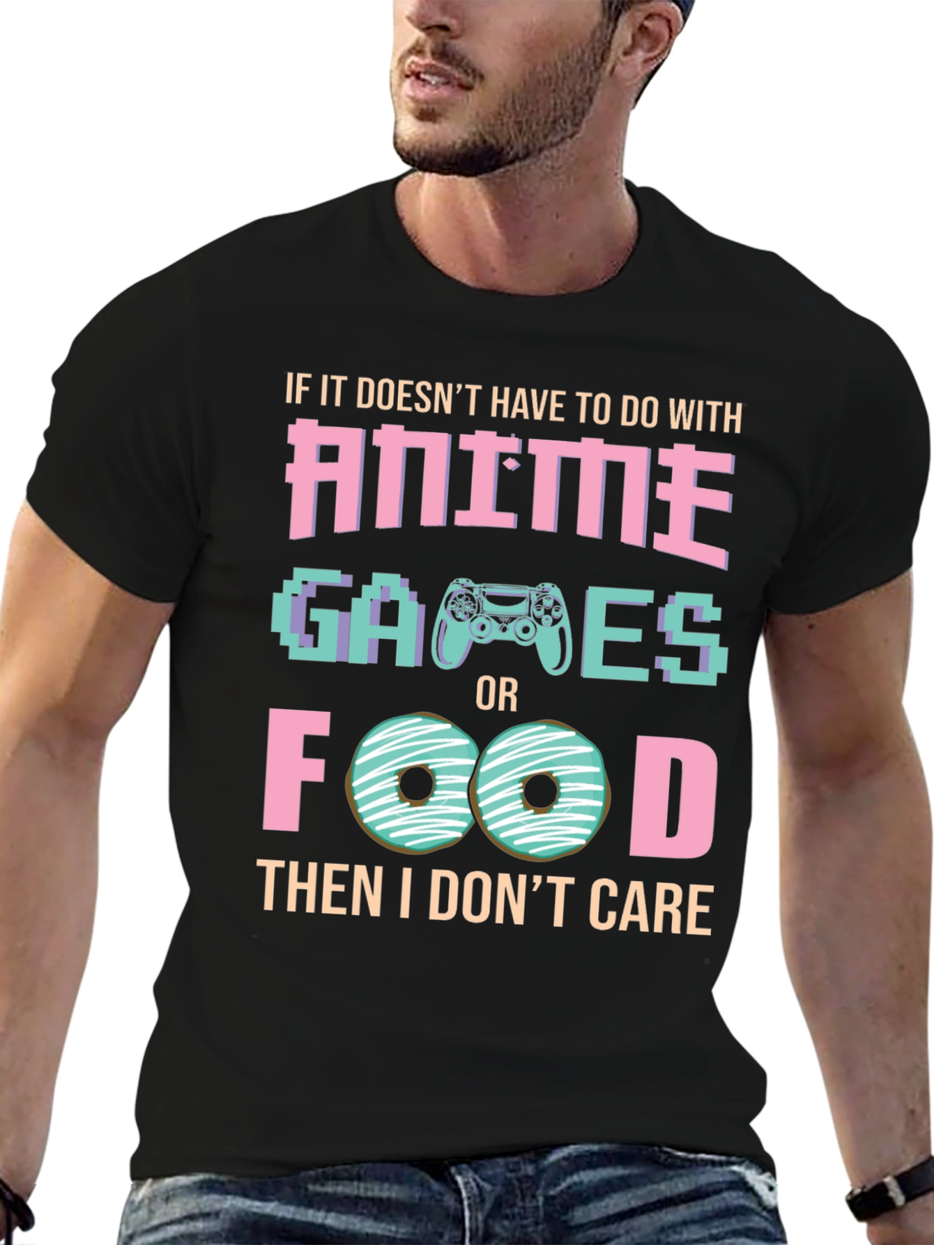 Anime Games and Food T-Shirt - Gamer Tee