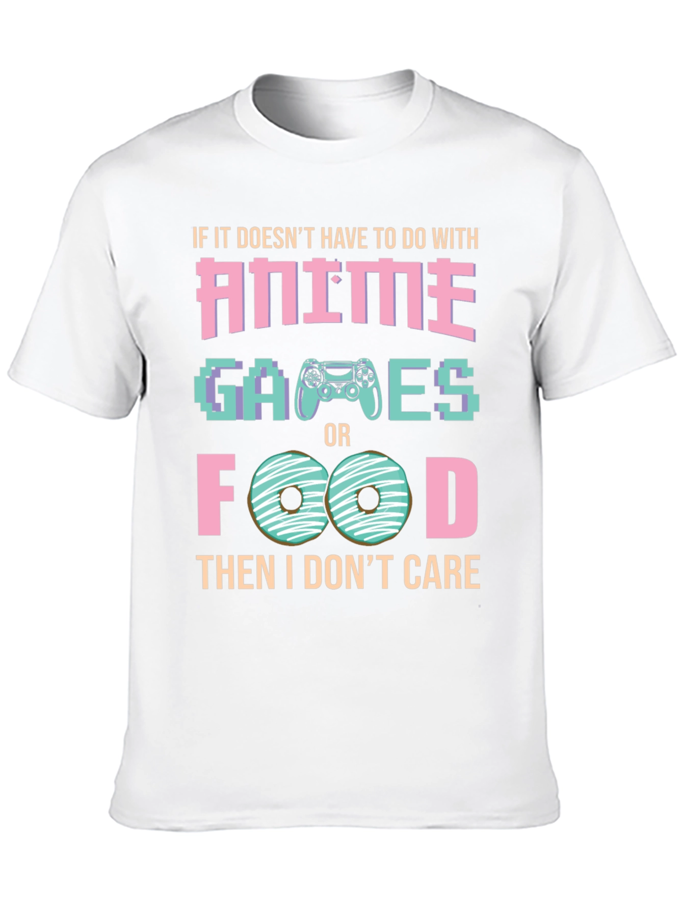 Anime Games and Food T-Shirt - Gamer Tee