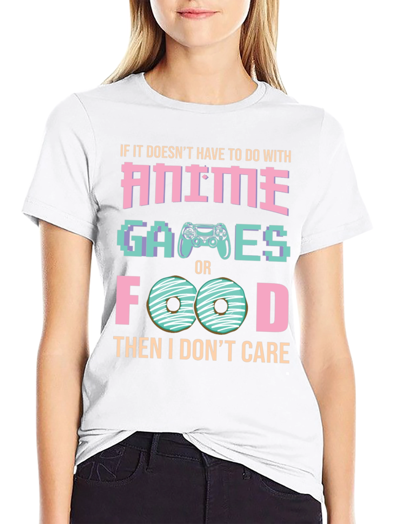 Anime Games and Food T-Shirt - Gamer Tee