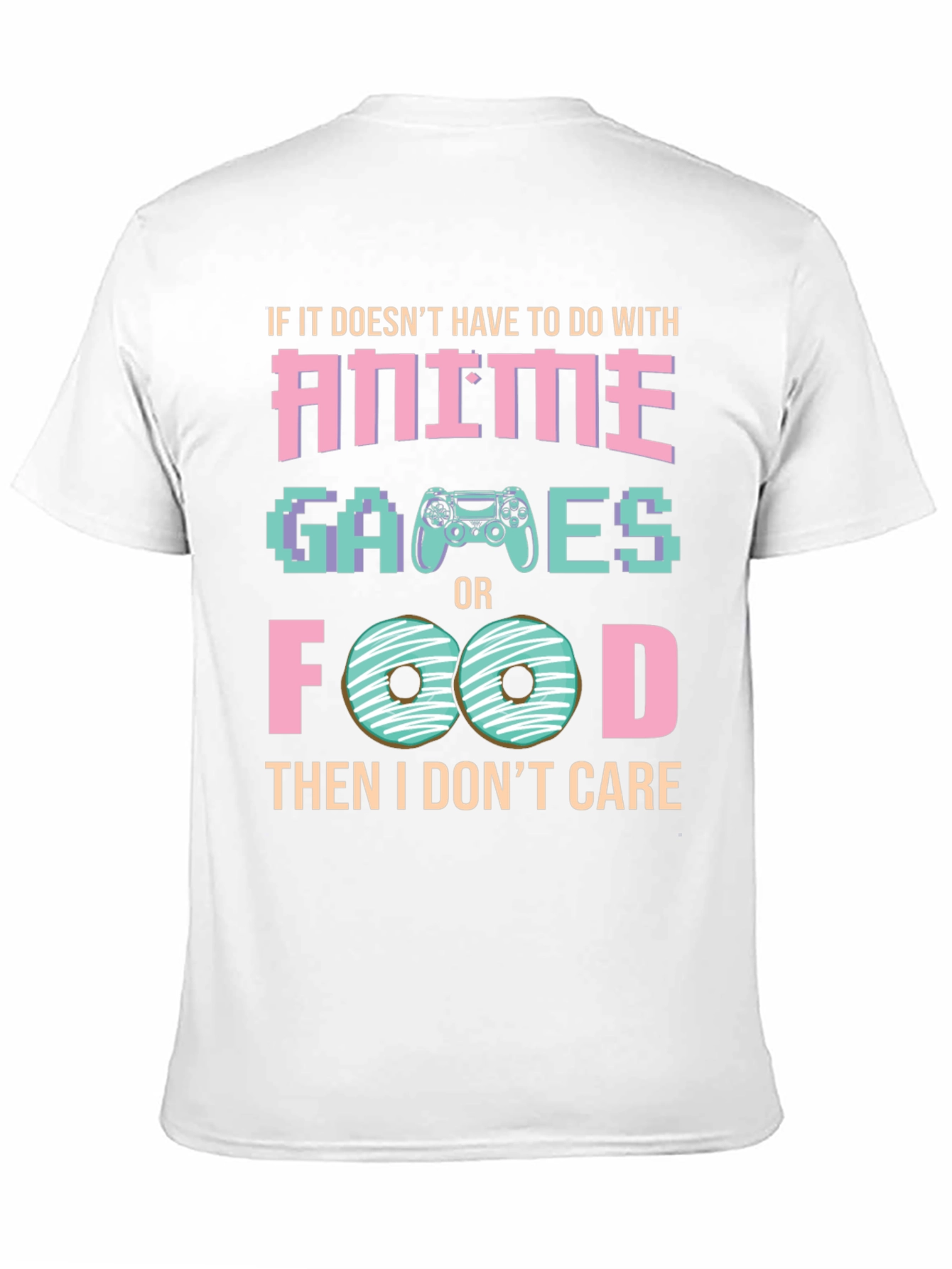 Anime Games and Food T-Shirt - Gamer Tee