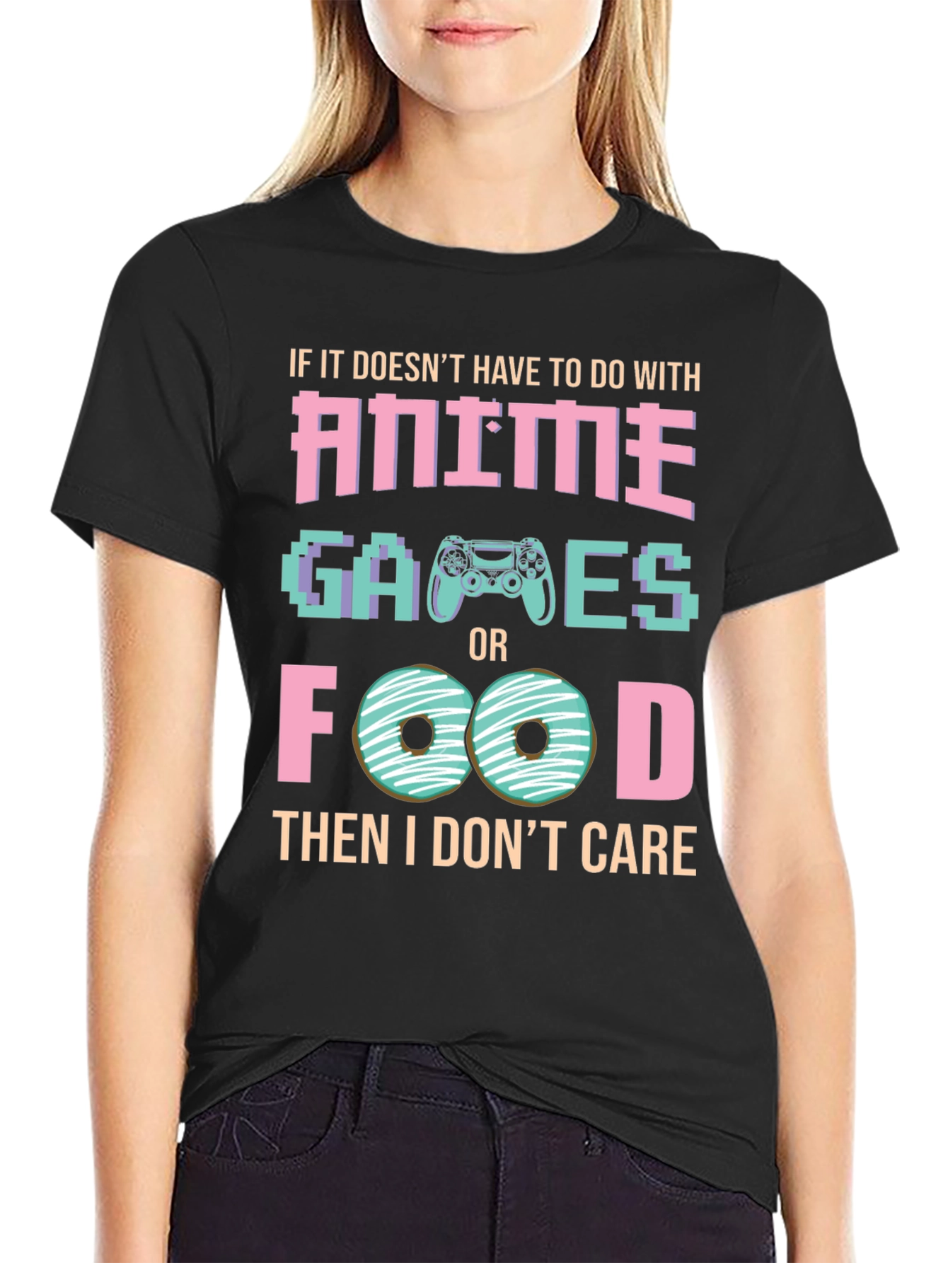 Anime Games and Food T-Shirt - Gamer Tee