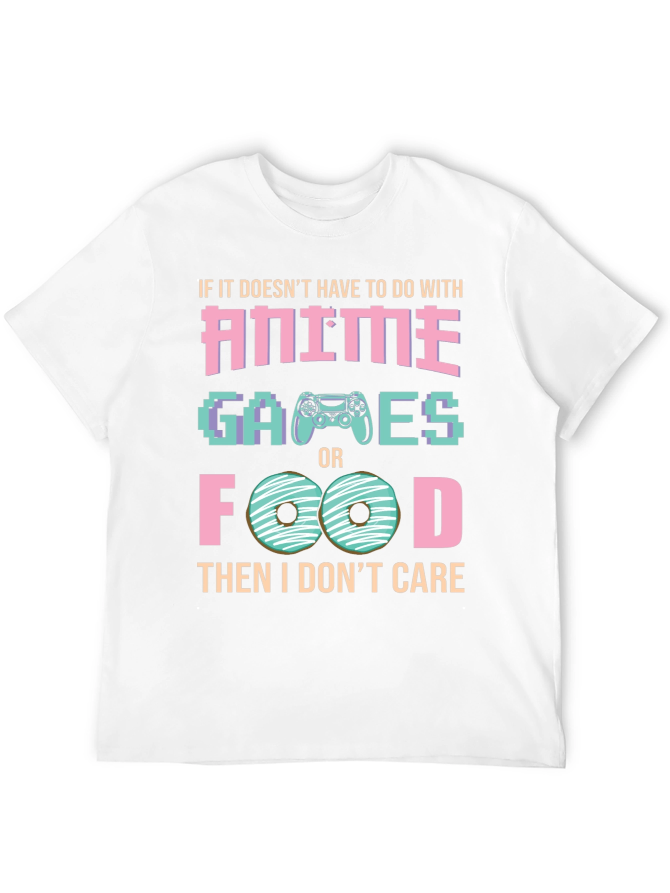 Anime Games and Food T-Shirt - Gamer Tee