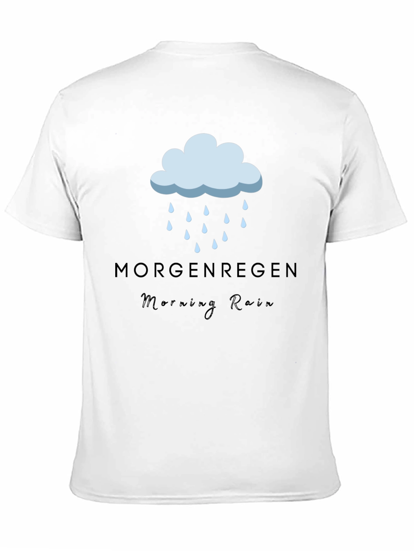 Morgenregen Morning Rain Black T-Shirt