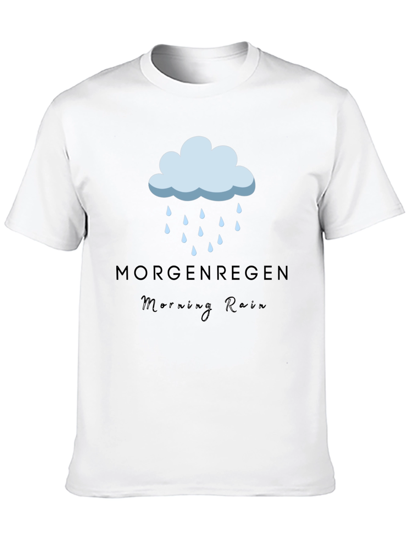 Morgenregen Morning Rain Black T-Shirt