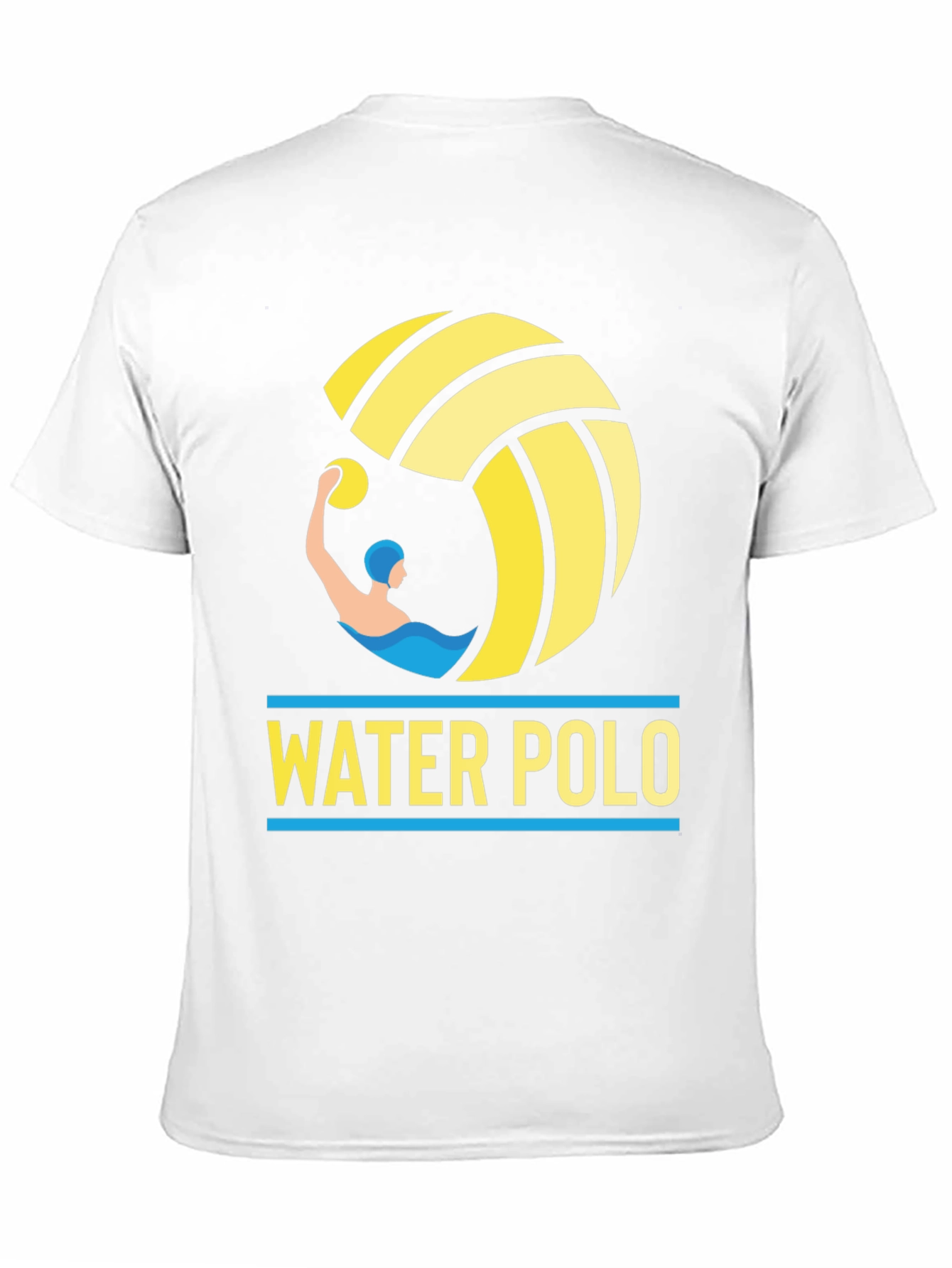 Water Polo Graphic Tee - Black Cotton T-Shirt
