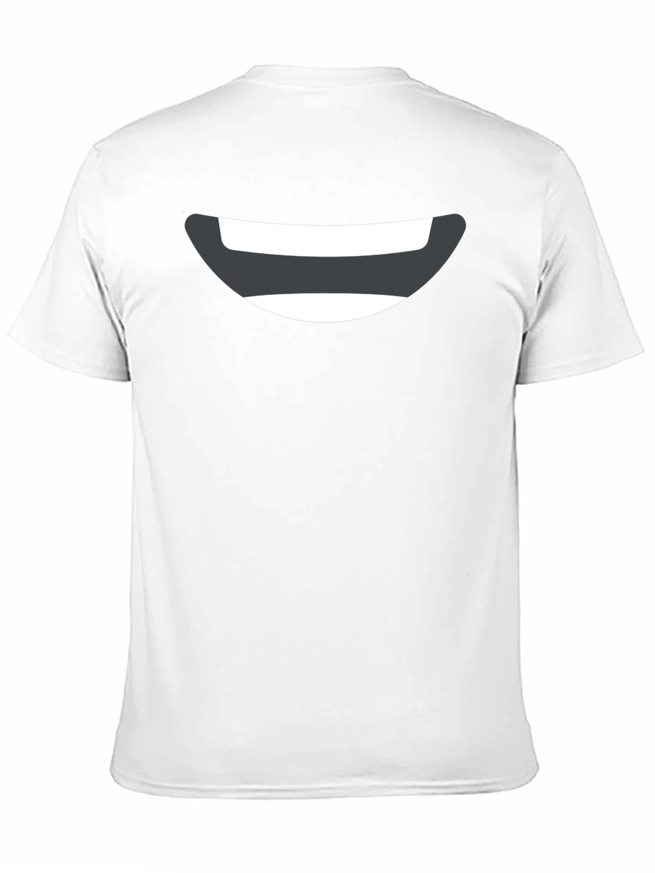 Smiley Face Graphic Tee - Black Cotton Comfort
