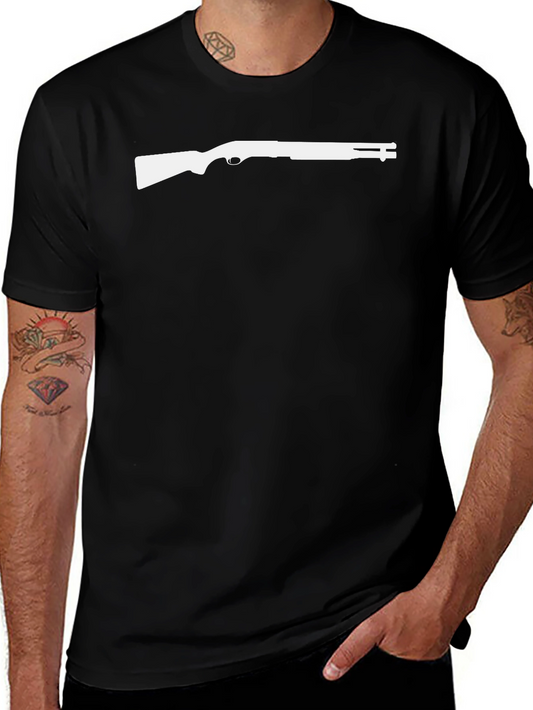 Shotgun Silhouette Tee - Mens Black Graphic T-Shirt