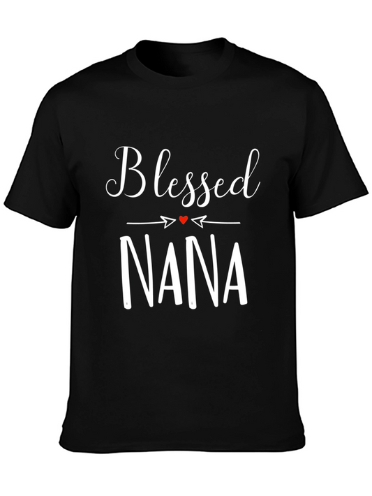 Blessed Nana Graphic Tee -  Black Comfort Fit T-Shirt