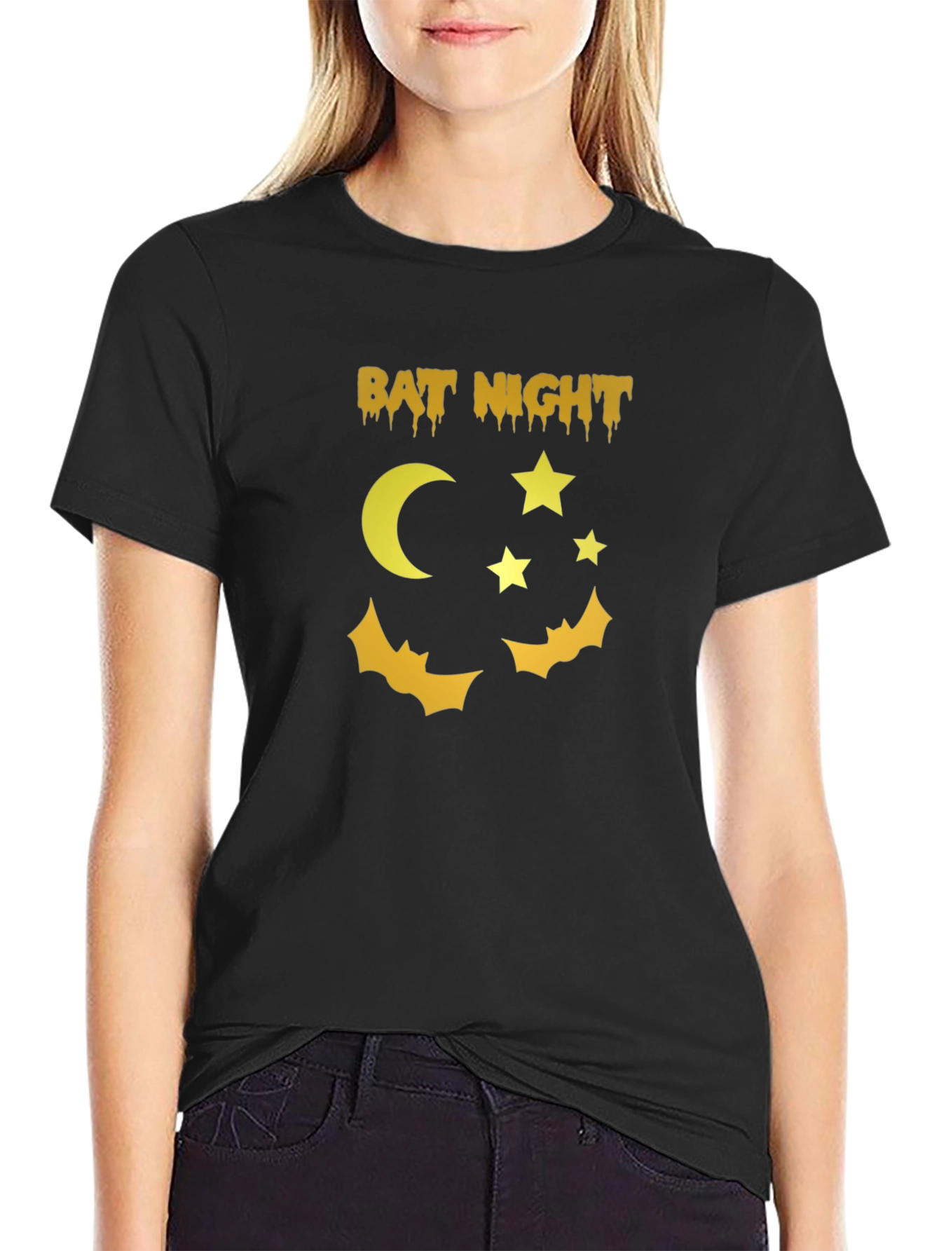 Bat Night Graphic T-Shirt