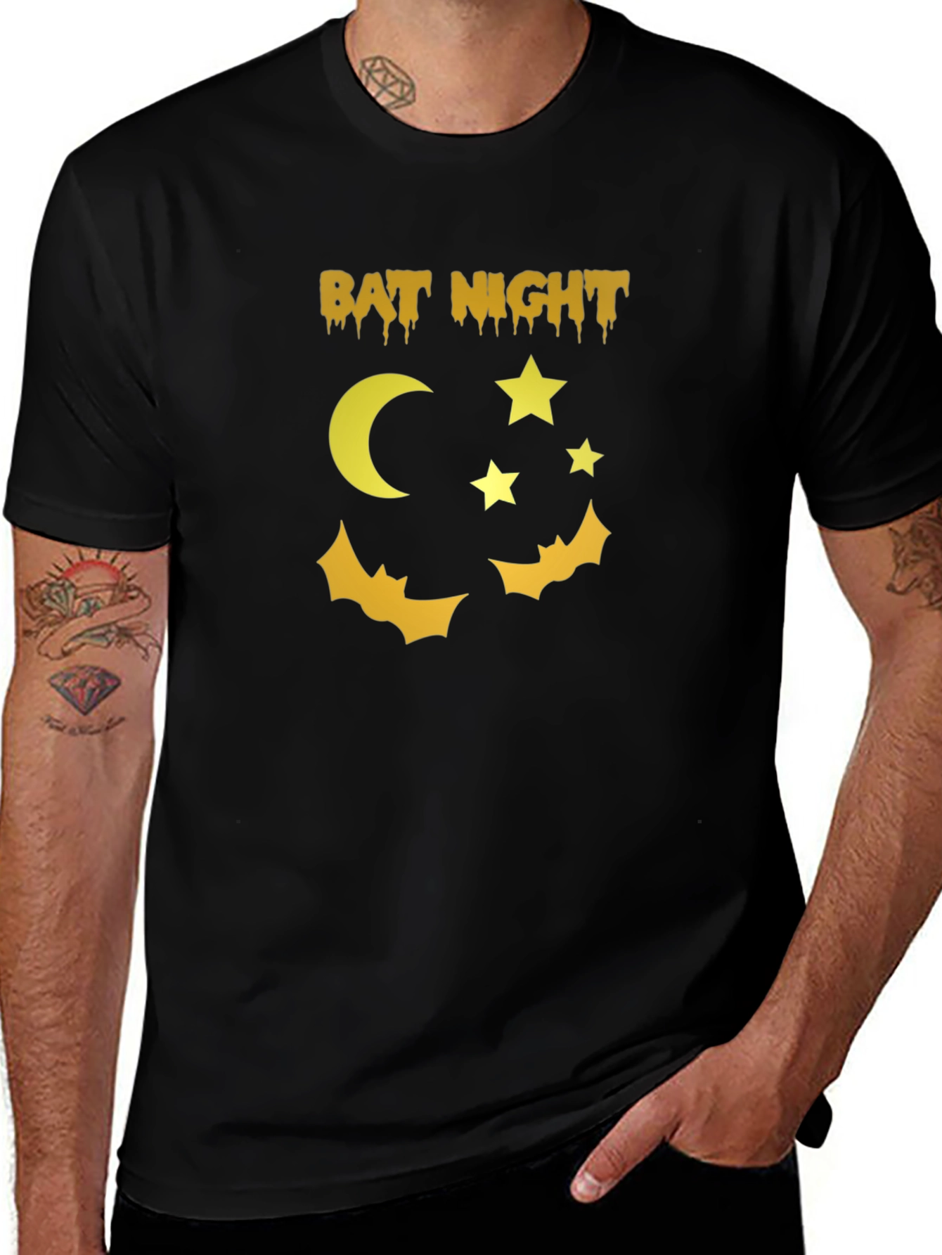 Bat Night Graphic T-Shirt