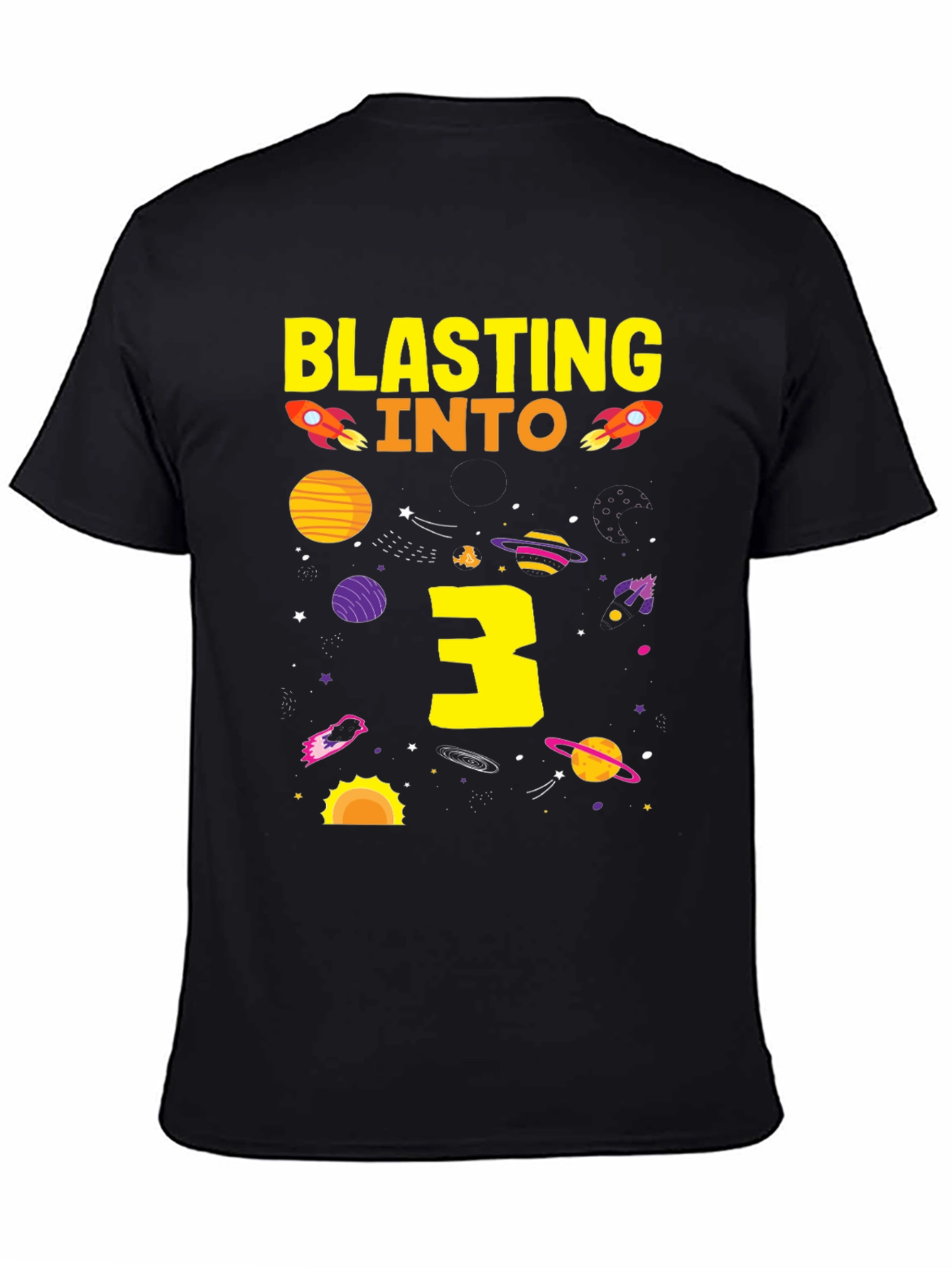 Blasting Into 3rd Birthday T-Shirt