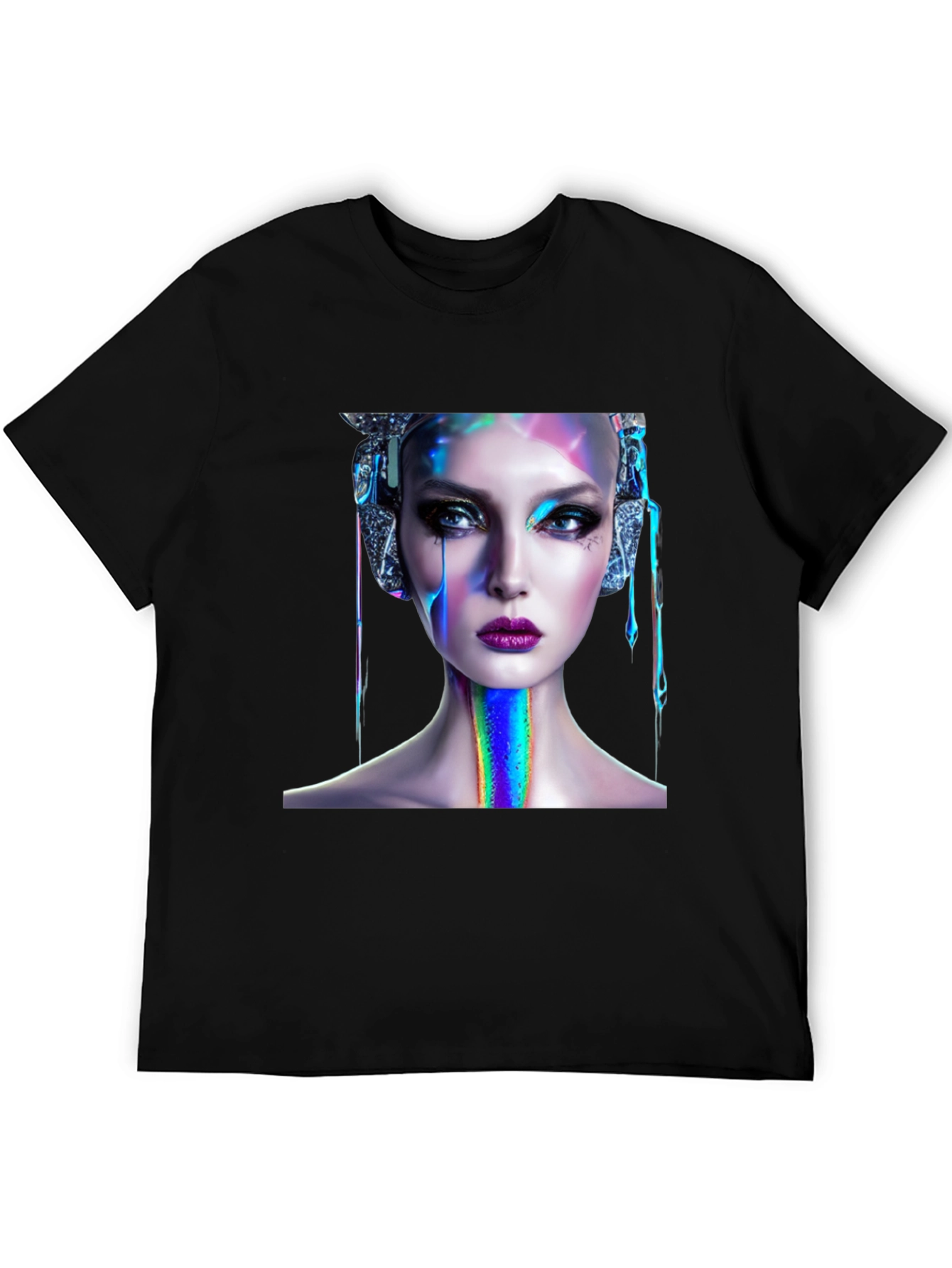 Cyberpunk Beauty Graphic Tee - Unique Style