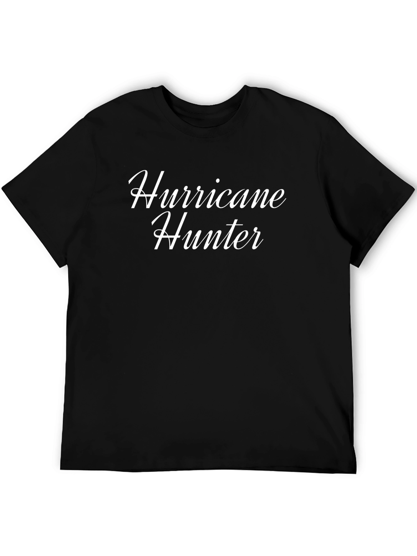 Hurricane Hunter T-Shirt - Black Crew Neck Tee