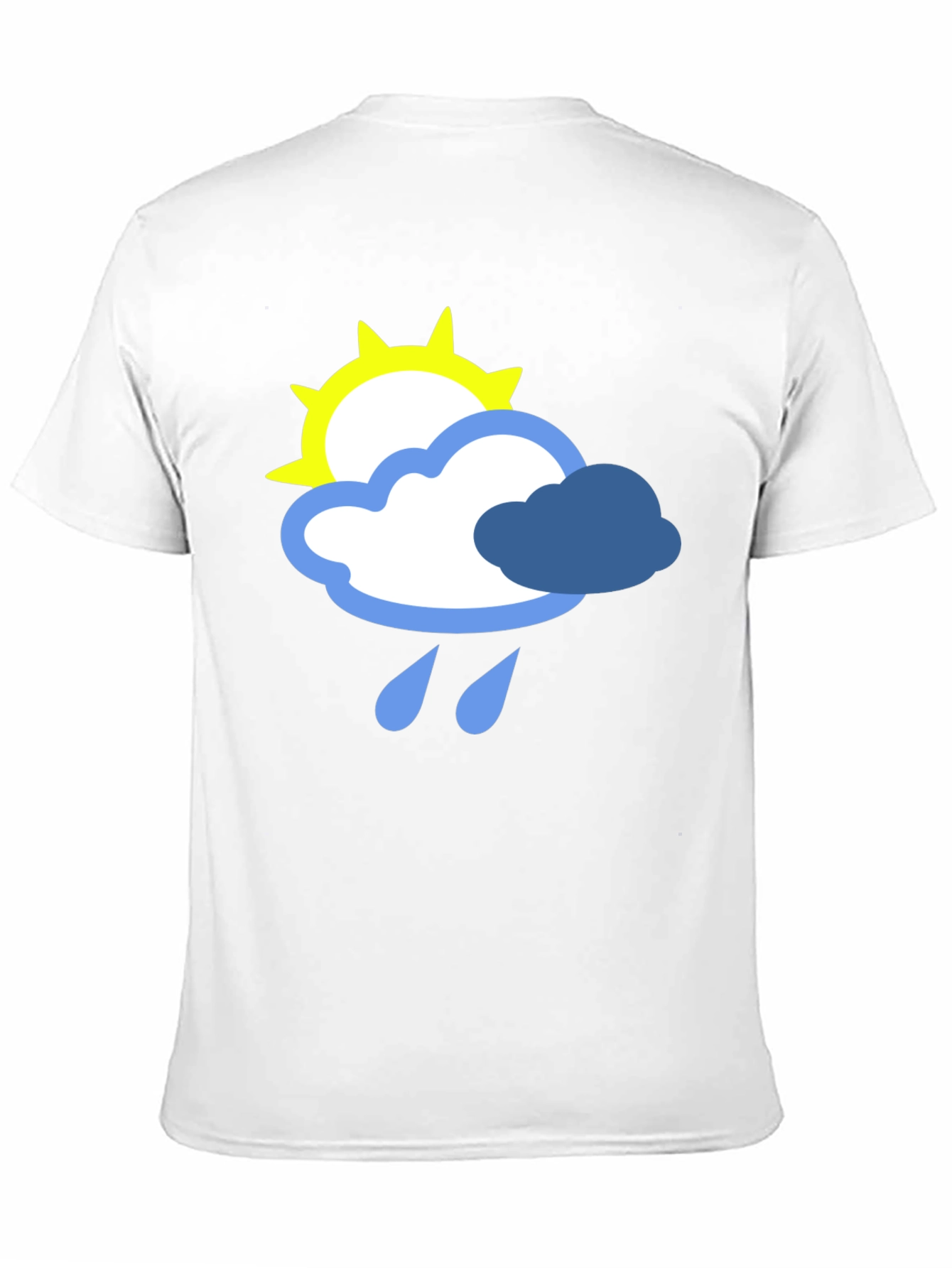 Weather Graphic T-Shirt - Sun Cloud and Rain