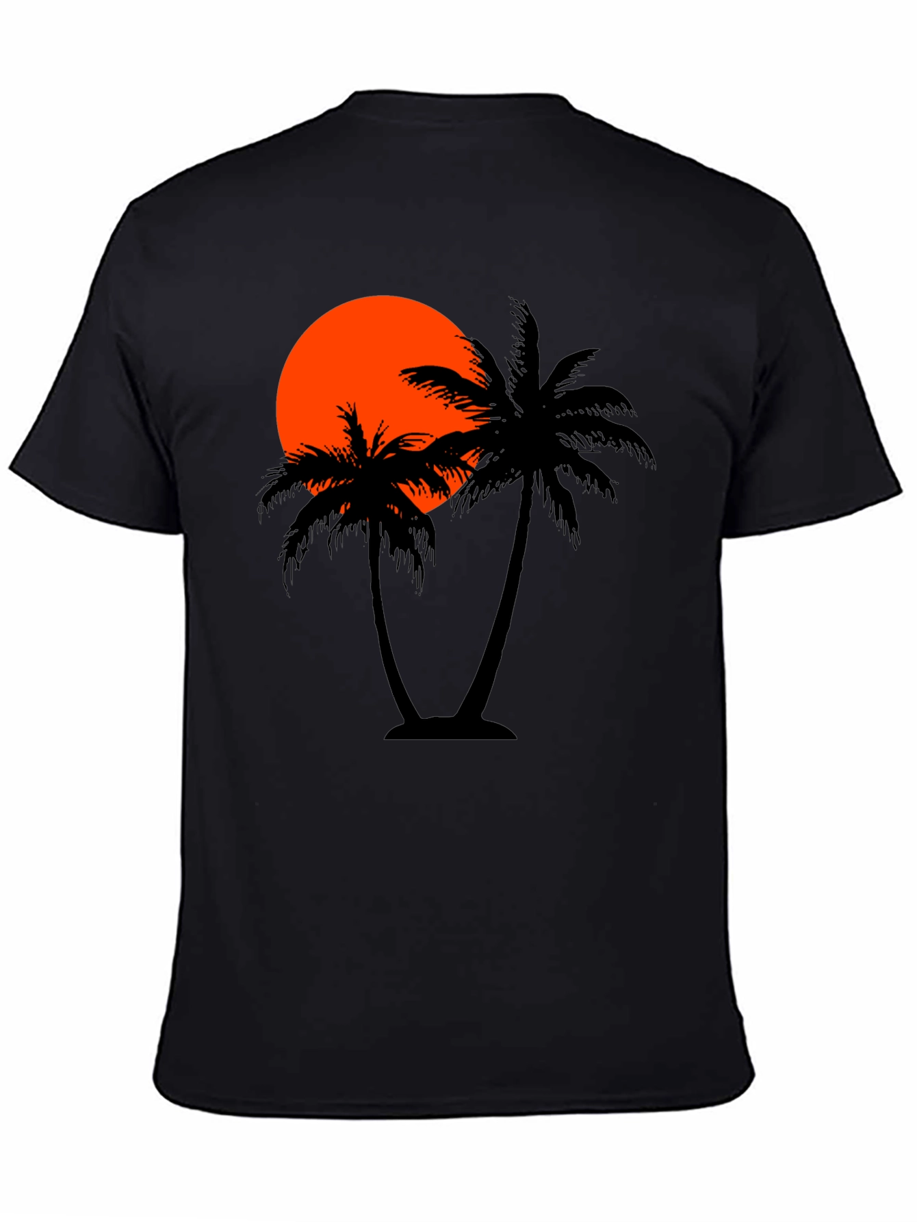 Sunset Palm Tree Graphic T-Shirt