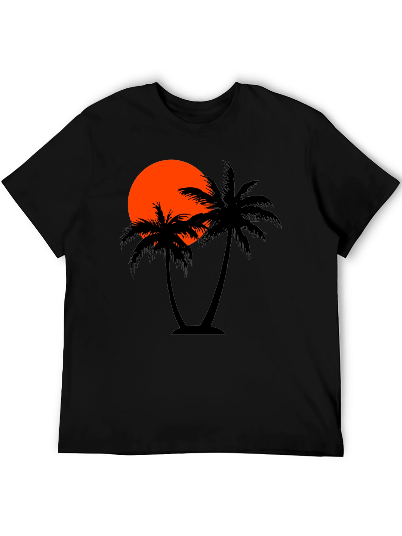Sunset Palm Tree Graphic T-Shirt