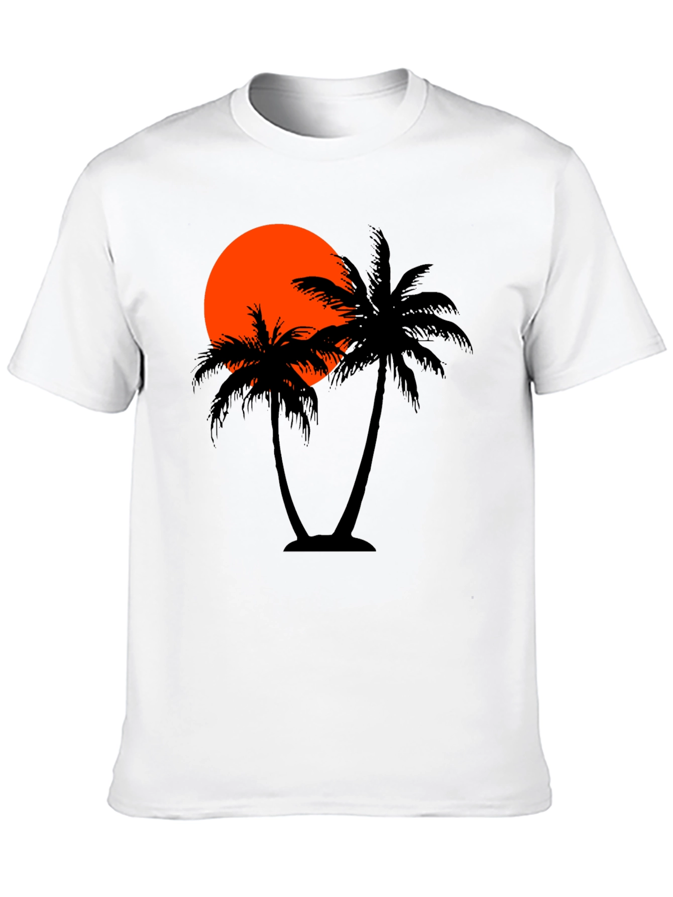 Sunset Palm Tree Graphic T-Shirt