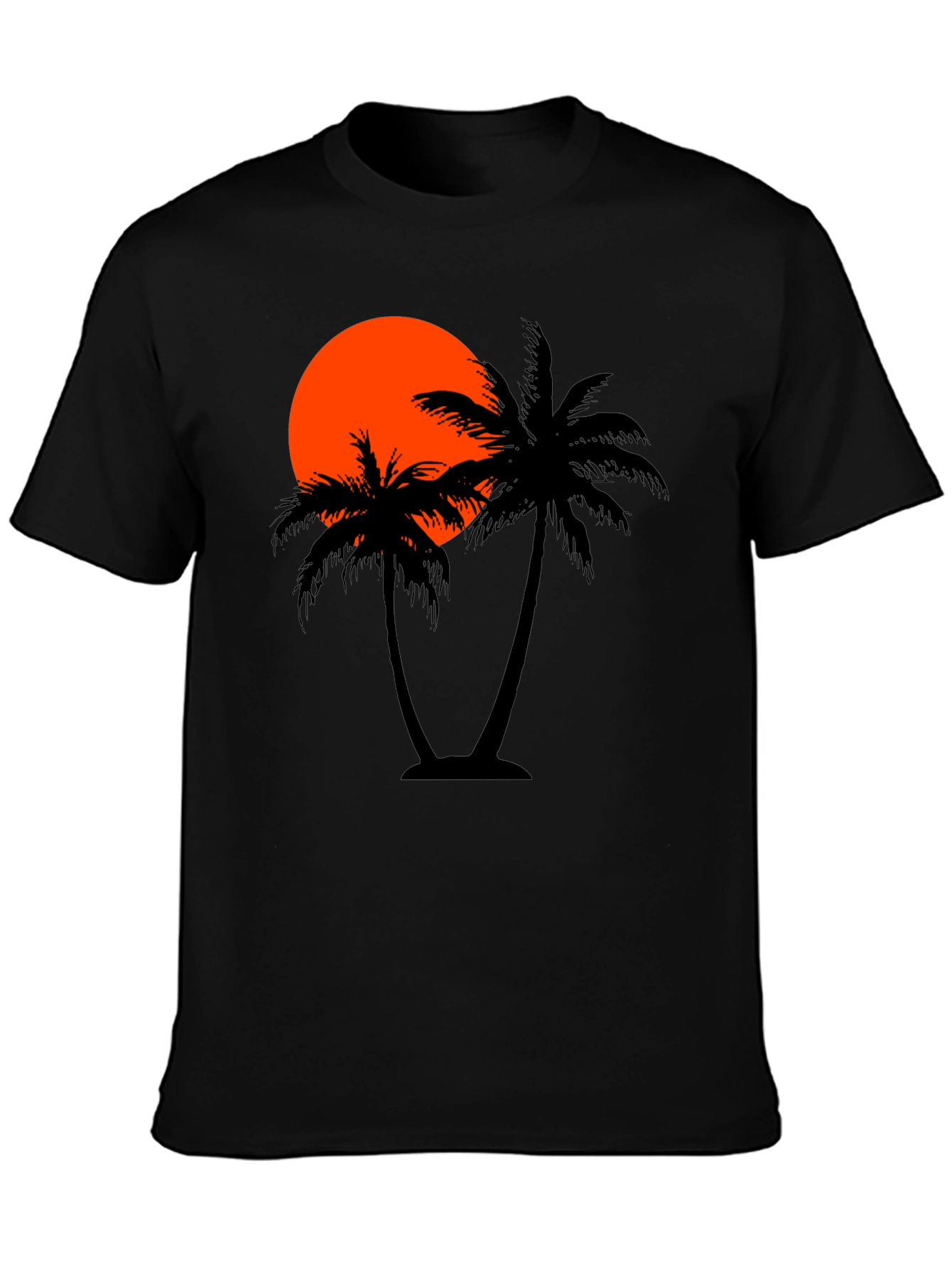 Sunset Palm Tree Graphic T-Shirt