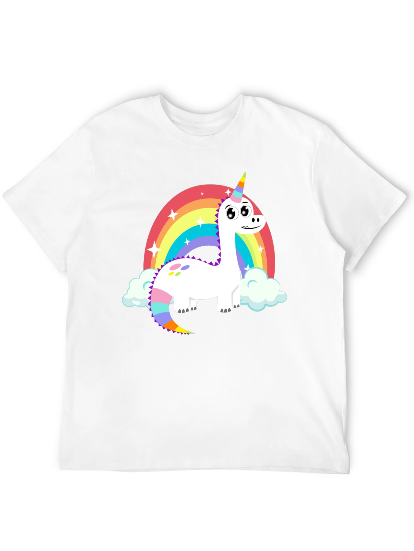 Rainbow Dinosaur Unicorn T-Shirt
