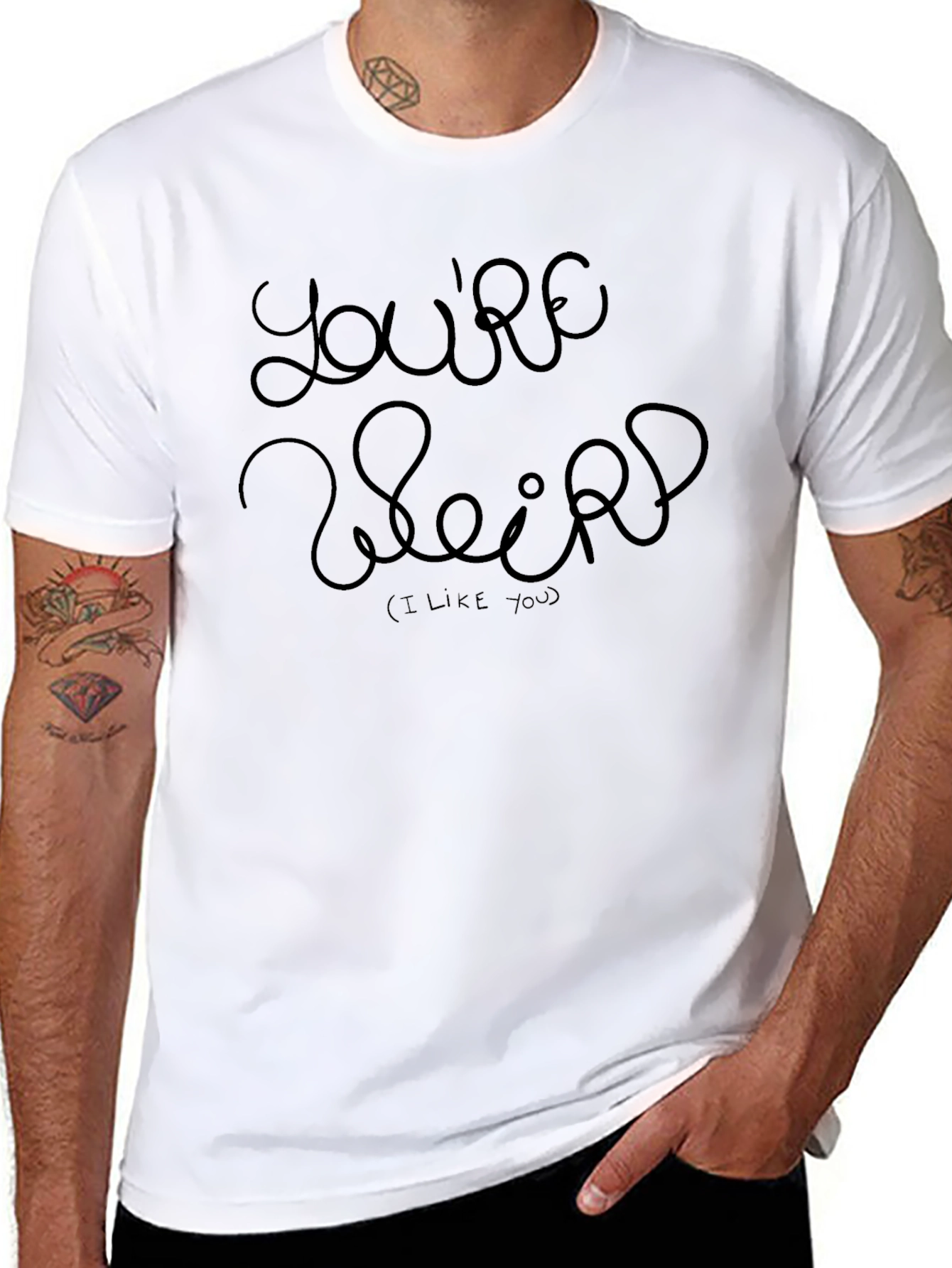 Youre Weird - Mens Black Graphic Tee
