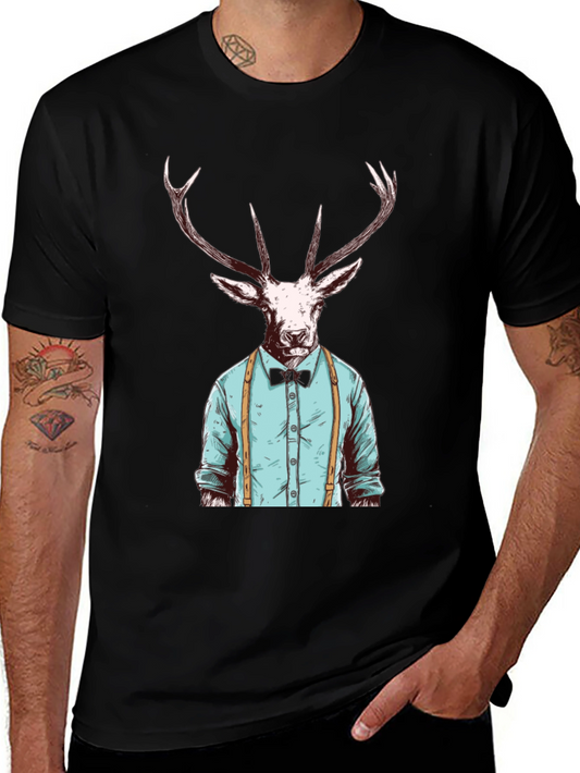 Deer in Shirt Mens Graphic T-Shirt