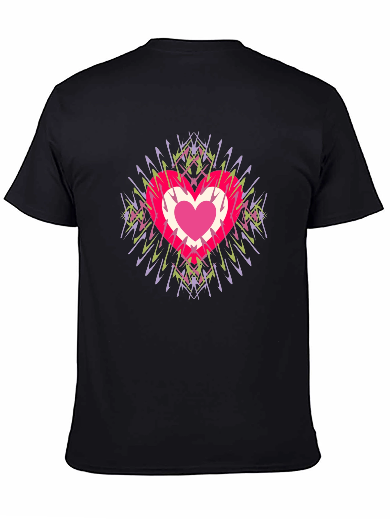 Heart Burst Graphic Tee - Stylish Comfort