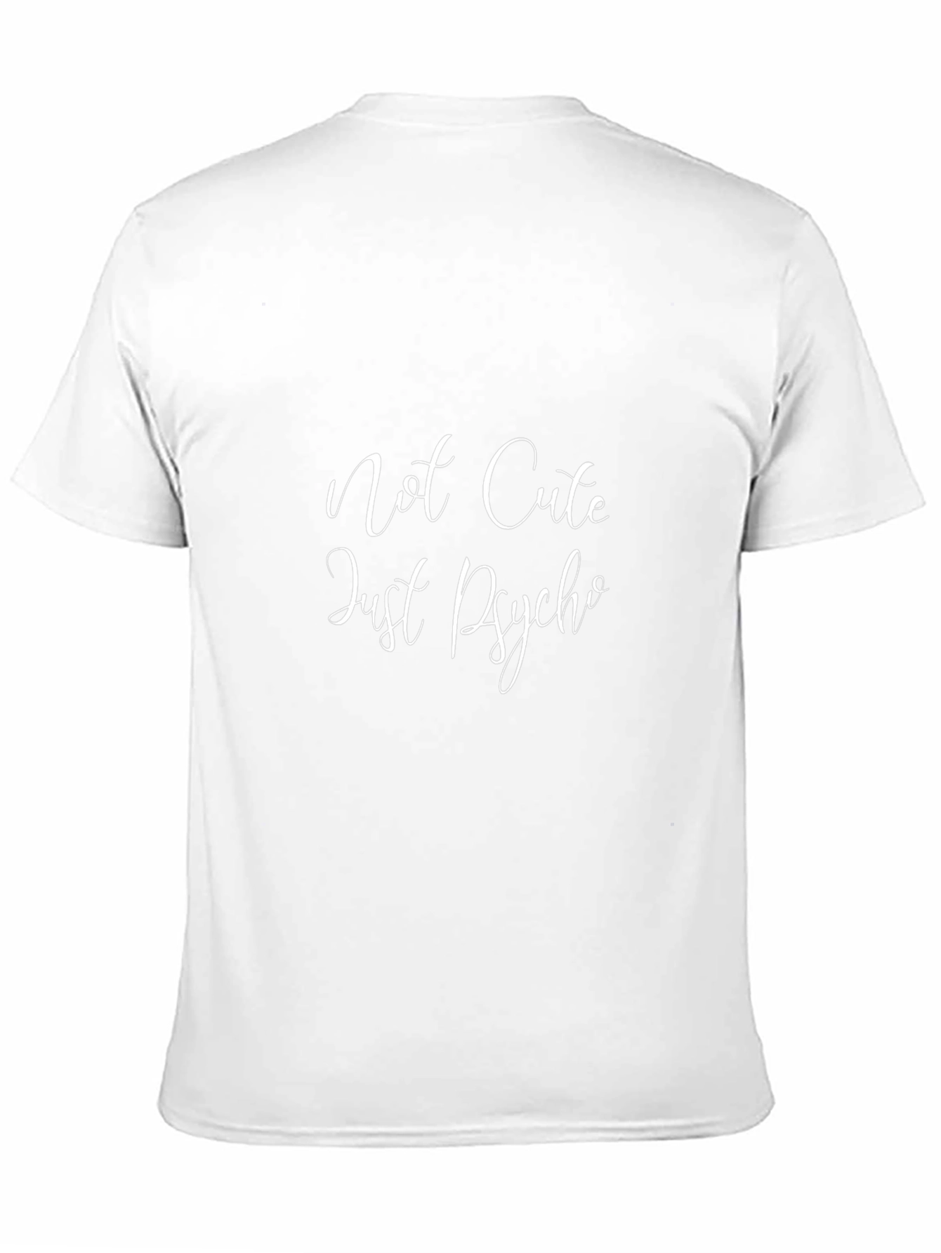 Not Cute Just Psycho Black Tee