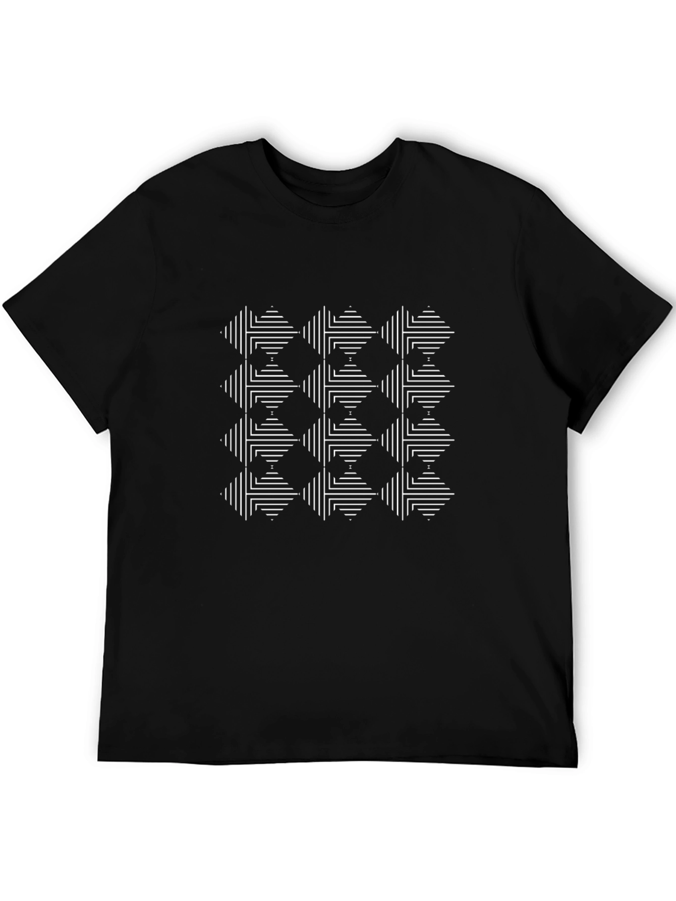 Optical Illusion Tee - Geometric Graphic Print