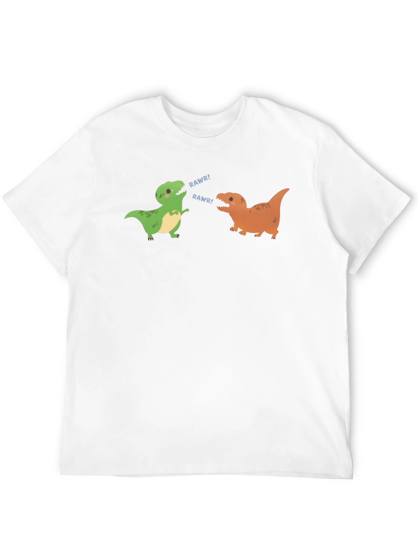 Dinosaur Rawr Graphic Tee - Black Cotton T-Shirt