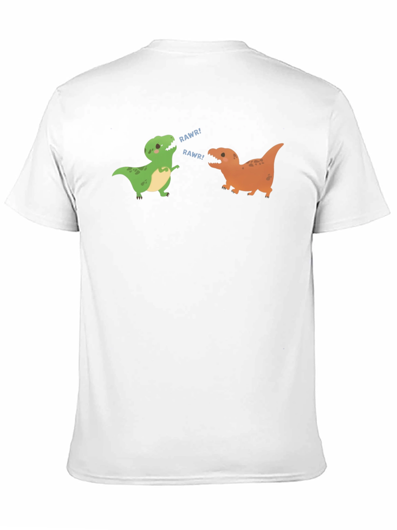 Dinosaur Rawr Graphic Tee - Black Cotton T-Shirt