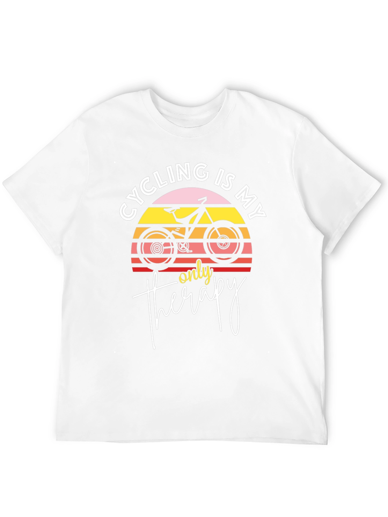 Cycling is My Only Therapy Graphic T-Shirt