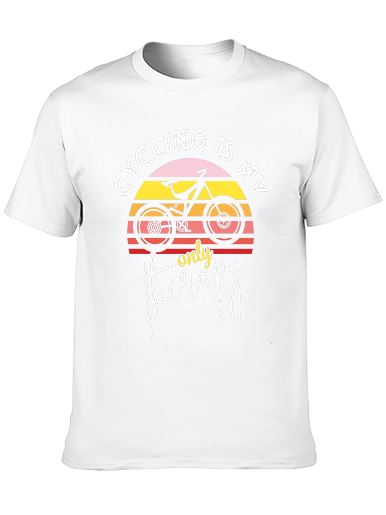 Cycling is My Only Therapy Graphic T-Shirt