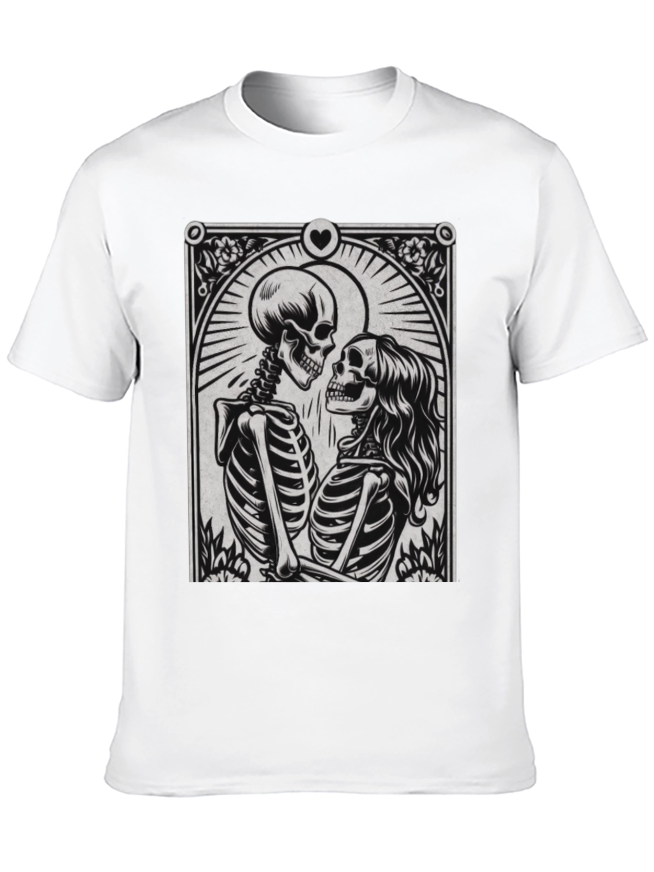 Skeleton Love T-Shirt - Gothic Romance Tee