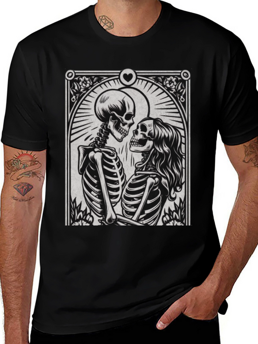 Skeleton Love T-Shirt - Gothic Romance Tee