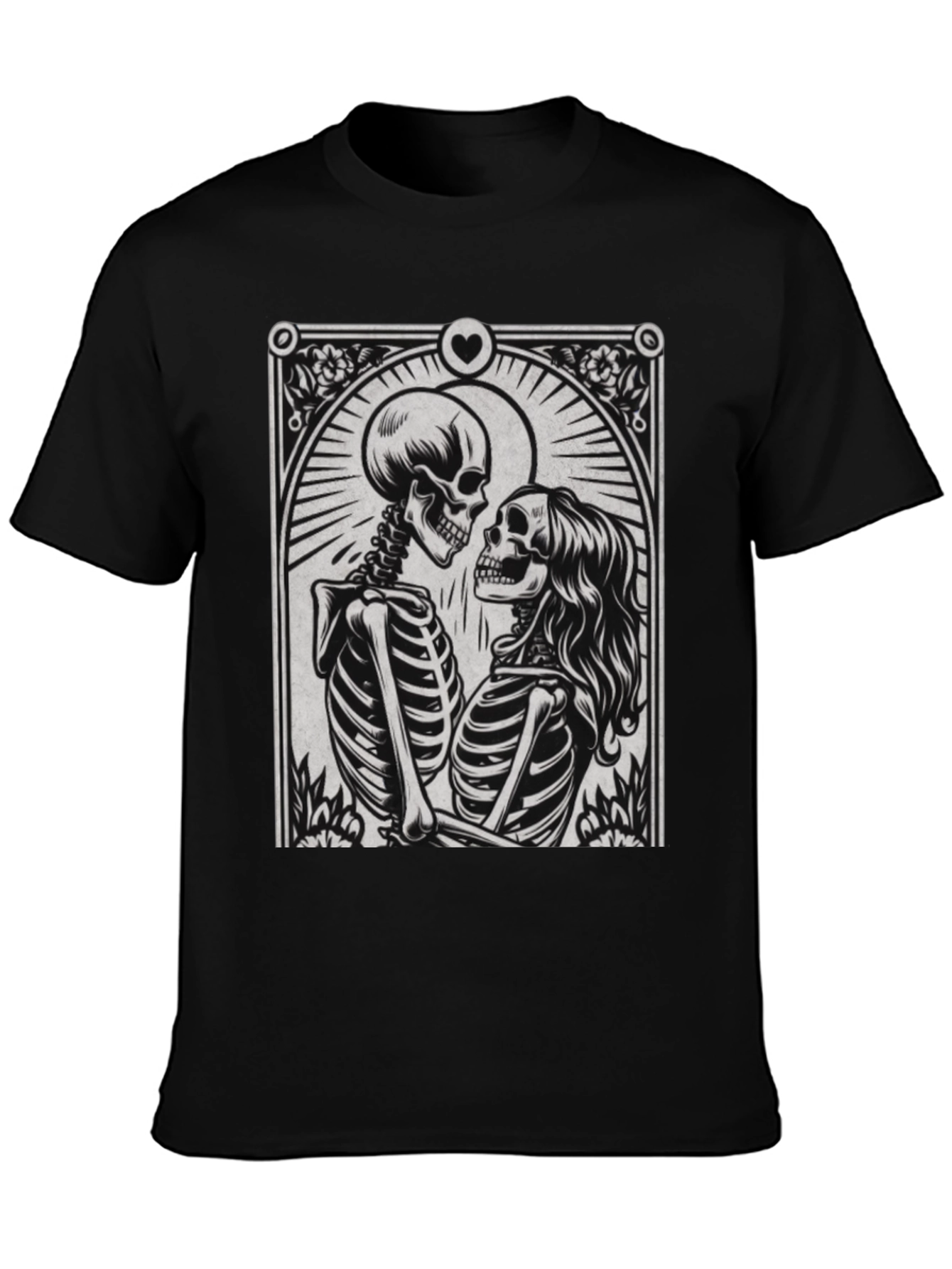 Skeleton Love T-Shirt - Gothic Romance Tee