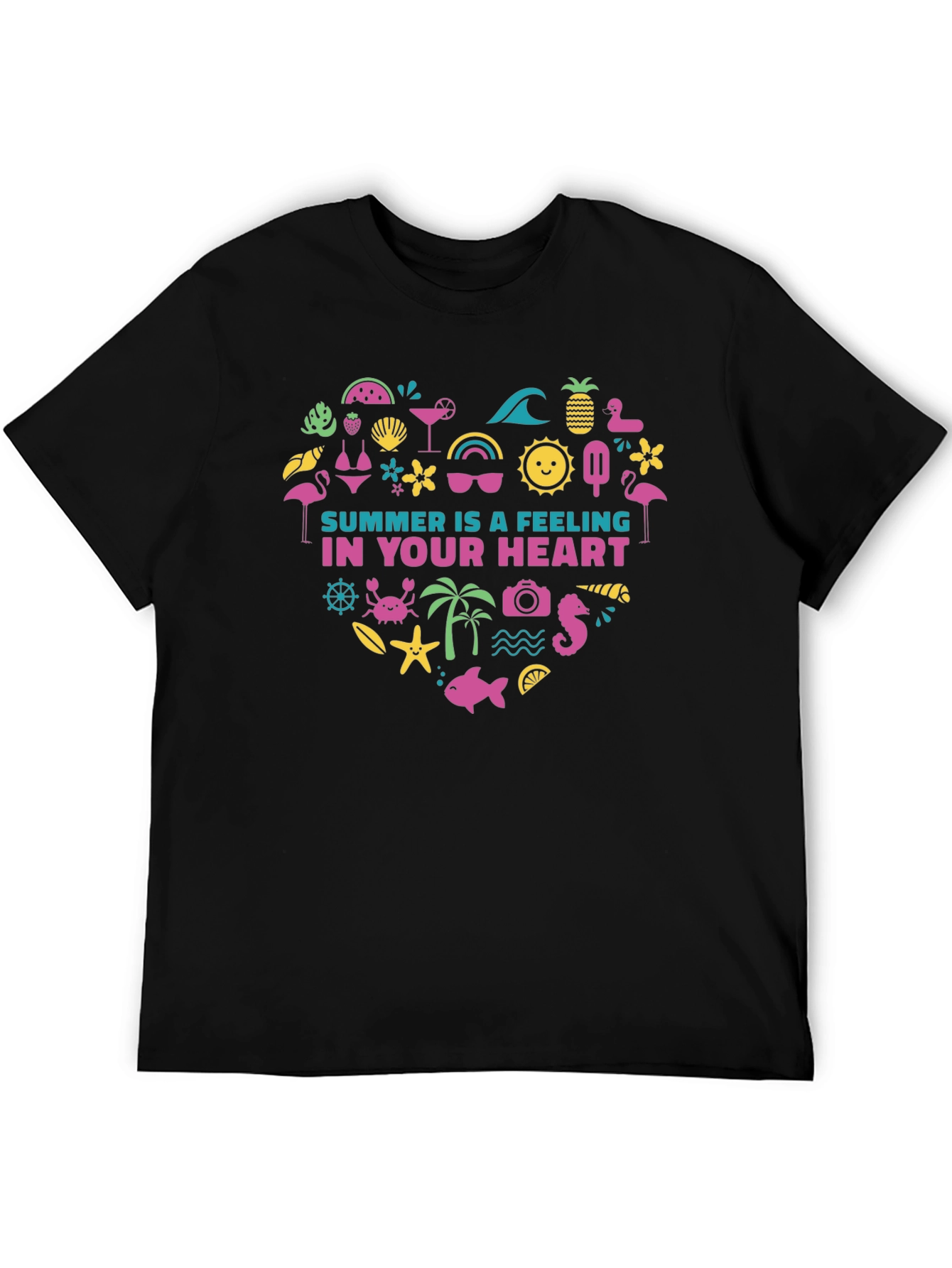 Summer Feeling Heart Graphic Tee