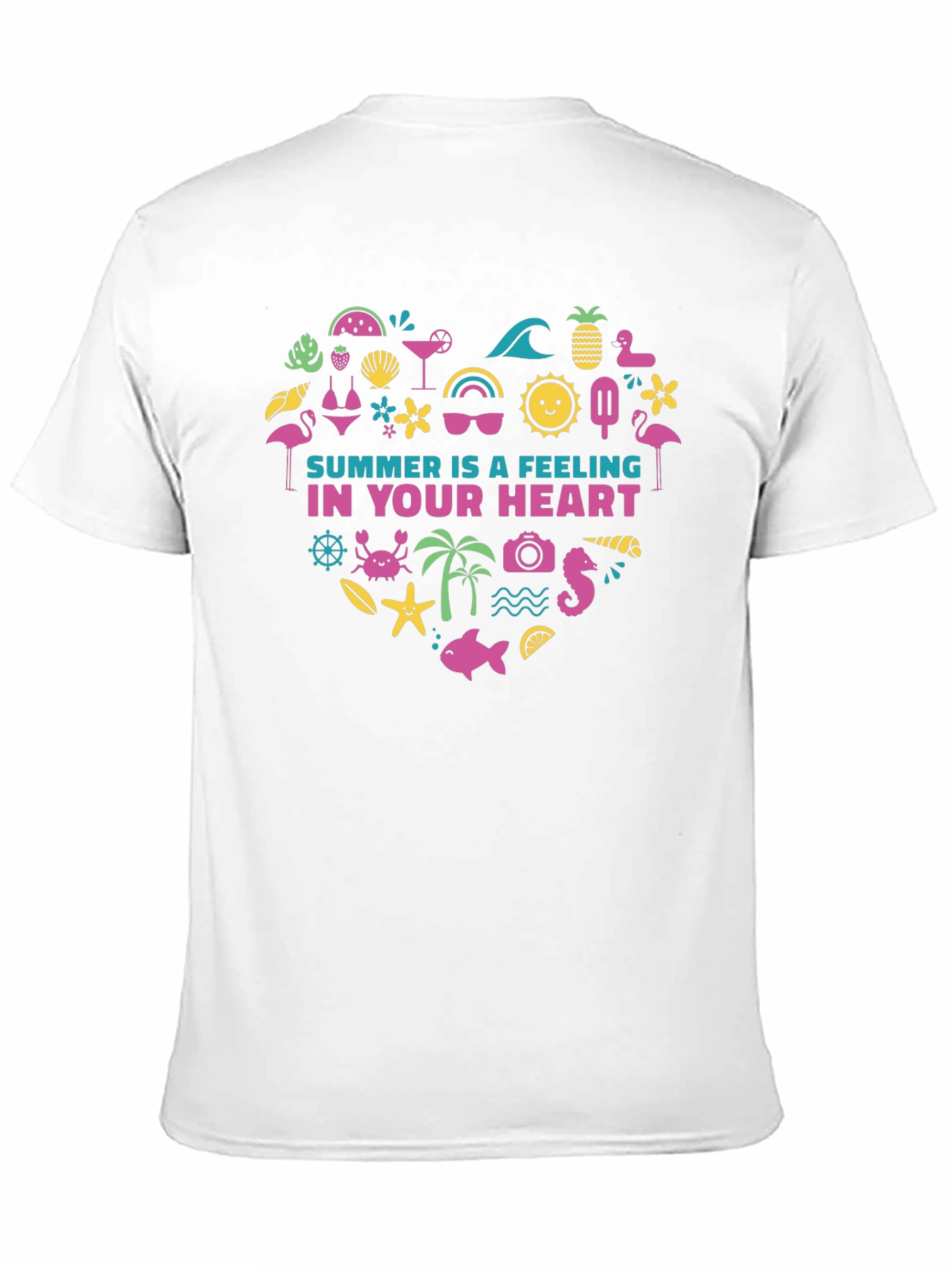 Summer Feeling Heart Graphic Tee