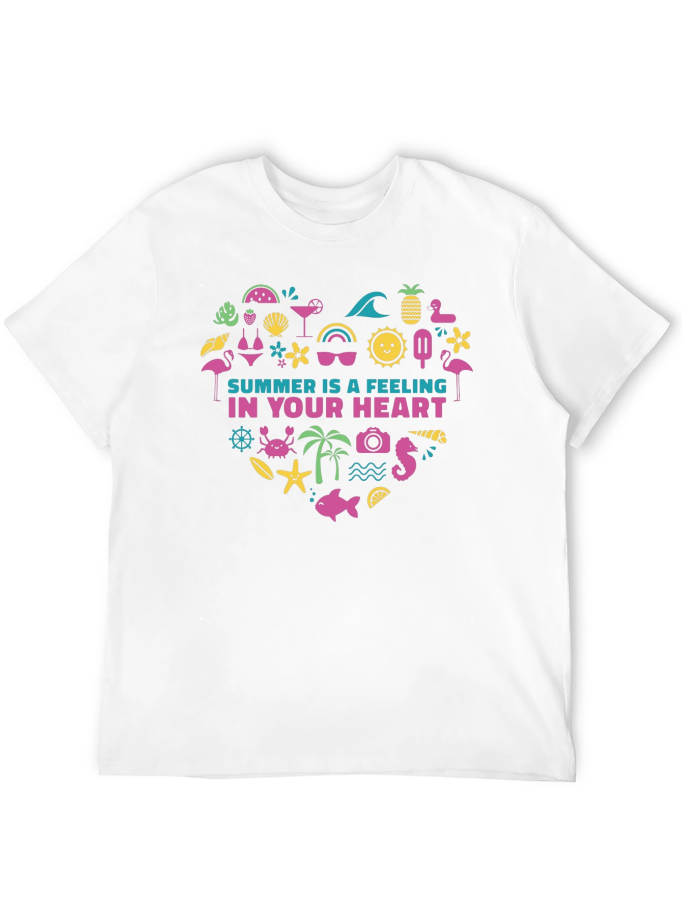 Summer Feeling Heart Graphic Tee