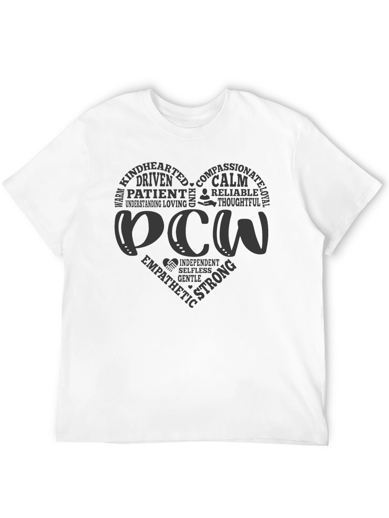 PCW Heart Graphic Black T-Shirt