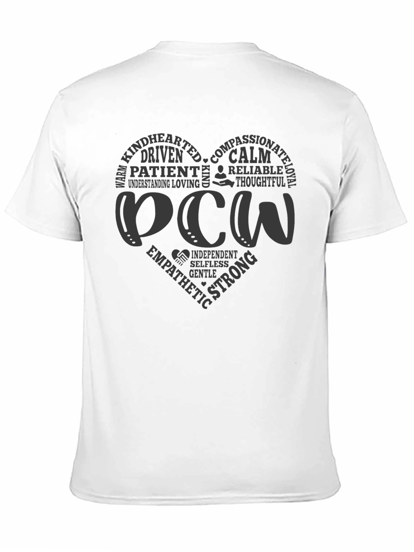 PCW Heart Graphic Black T-Shirt